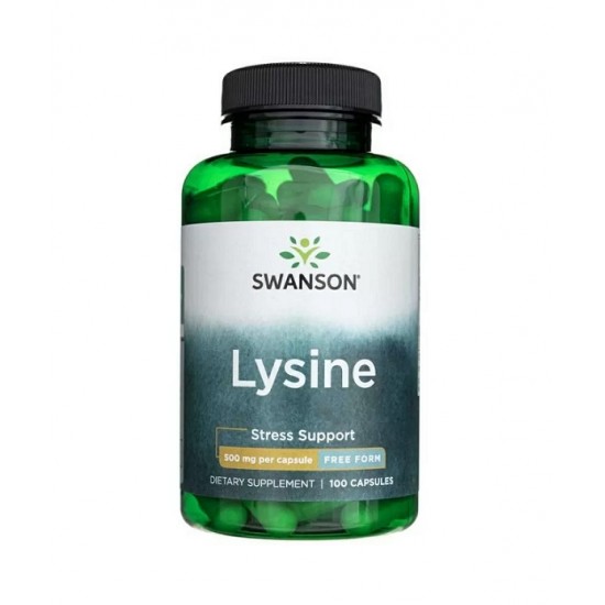 L-Lysine, 500mg Free-Form - 100 caps