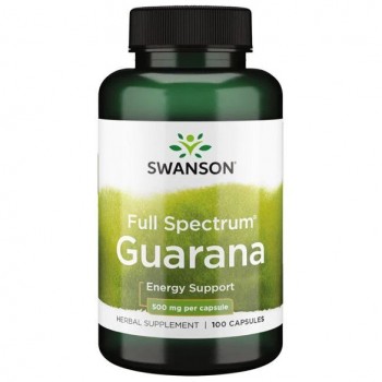 Täisspektriga guaraana, 500 mg - 100 kapslit