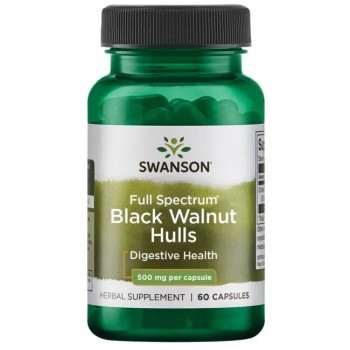 Full Spectrum Black Walnut Hulls, 500mg - 60 caps