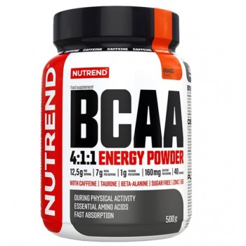 BCAA 4:1:1 Energy Powder, Orange - 500g
