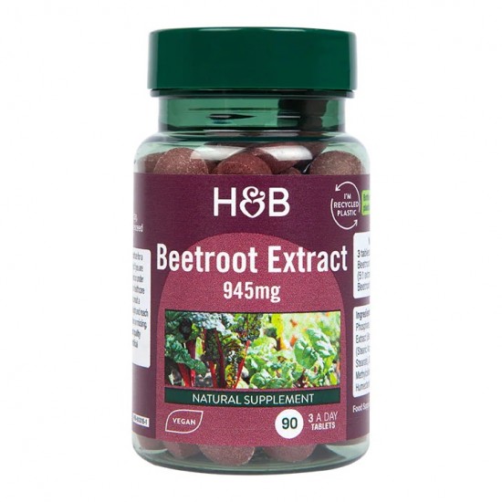 Beetroot Extract, 945mg - 90 tabs (EAN 5059604603150)