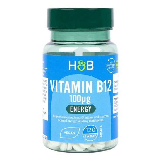 Vitamin B12, 100mcg - 120 tabs