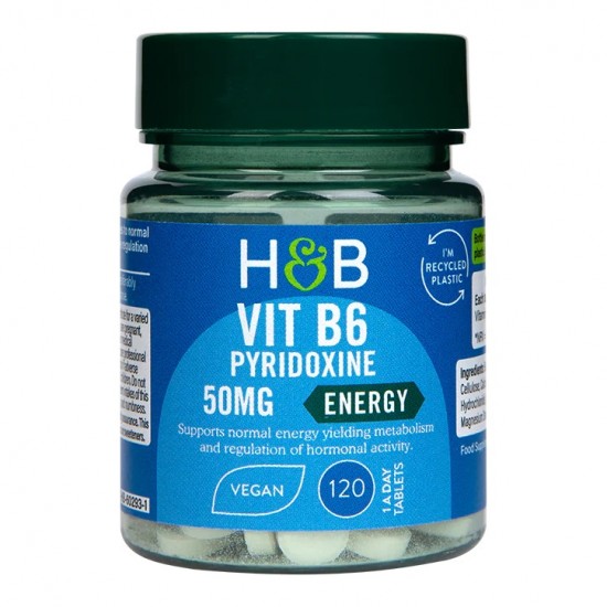 Vitamin B6, 50mg - 120 tabs (EAN 5059604602931)