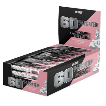 60% Protein Bar, Strawberry-Yoghurt - 24 bars