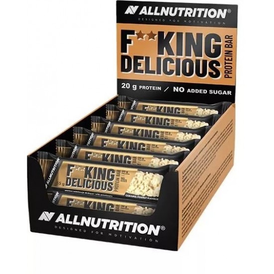 Fitking Delicious Protein Bar, Caramel Peanut - 15 x 55g