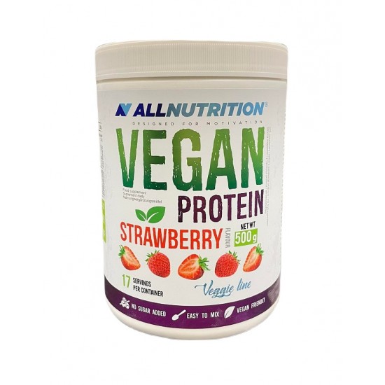 Vegan Protein, Strawberry - 500g