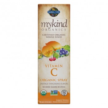 „Mykind“ vitamino C purškalas, apelsinų ir mandarinų skonio – 58 ml.