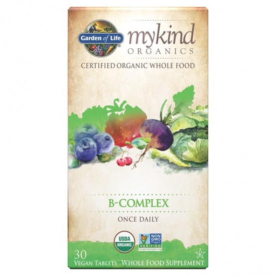 Mykind Organics B-Complex - 30 vegan tabs