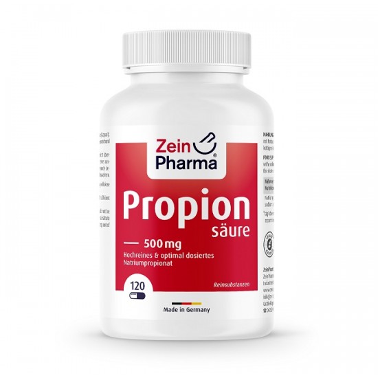 Propionic Acid, 500mg - 120 caps