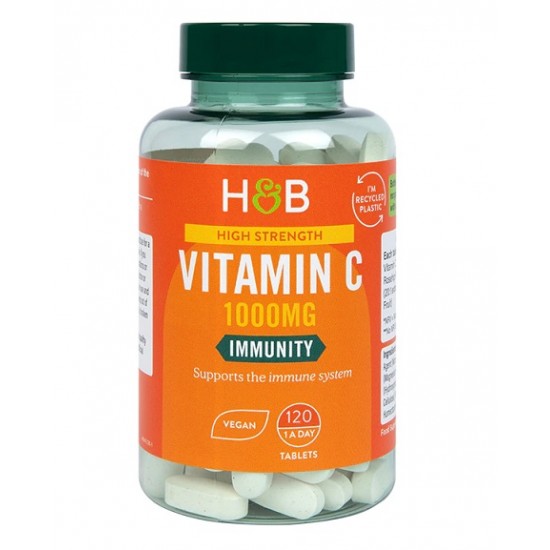 High Strength Vitamin C, 1000mg - 120 vegan tabs