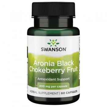 Aronia Black Chokeberry Fruit, 400mg - 60 caps