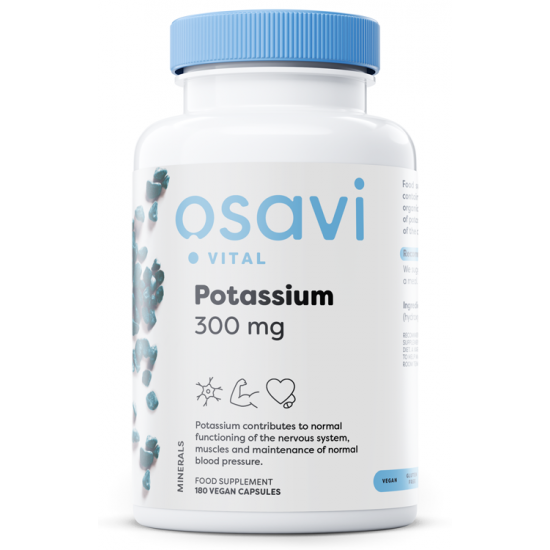 Potassium, 300mg - 180 vegan caps