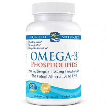 Omega-3 fosfolipīdi, 500 mg - 60 mīkstās kapsulas