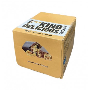 Fitking Delicious Snack Bar, Caramel Peanut - 24 x 40g