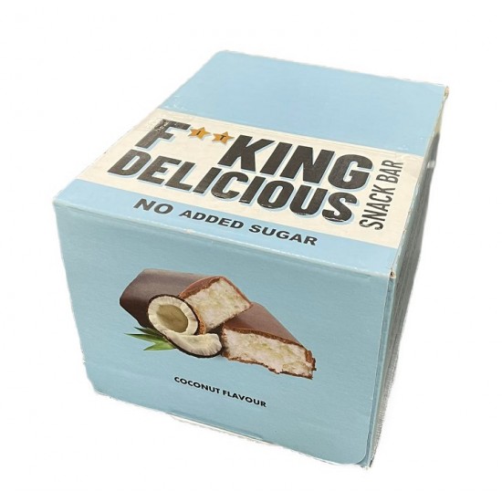 Fitking Delicious Snack Bar, Coconut - 24 x 40g