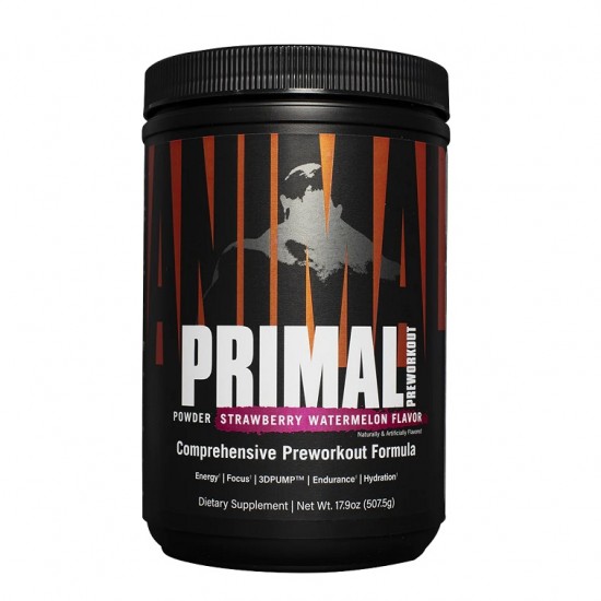 Animal Primal Preworkout Powder, Strawberry Watermelon - 507g