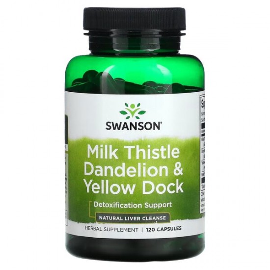 Milk Thistle Dandelion & Yellow Dock - 120 caps