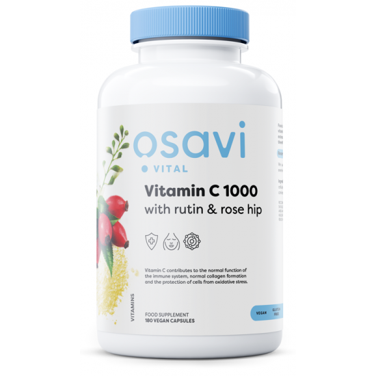 Vitamin C1000 with Rutin & Rose Hip - 180 vegan caps