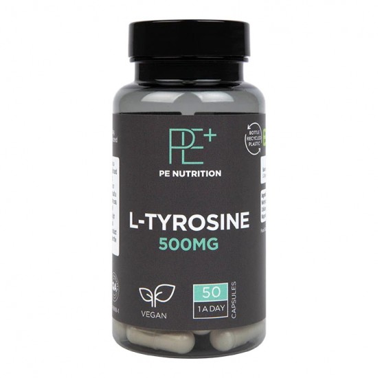 PE Nutrition L-Tyrosine, 500mg - 50 vcaps