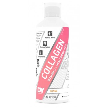 Flüssiges Kollagen + Vitamin C + Hyaluronsäure, Mango - 500 ml.