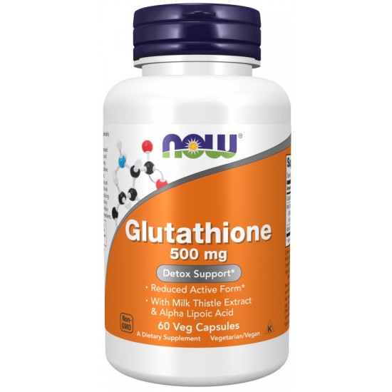 Glutathione with Milk Thistle Extract & Alpha Lipoic Acid, 500mg - 60 vcaps