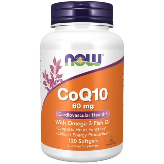 CoQ10 with Omega-3, 60mg - 120 softgels