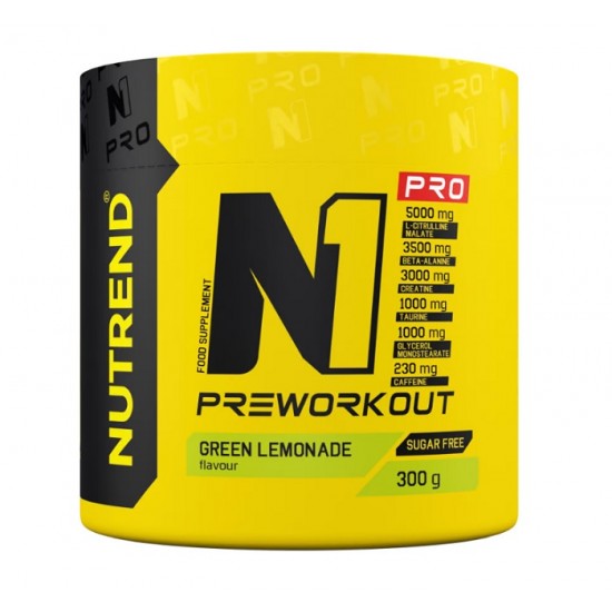 N1 Pro Pre-Workout, Green Lemonade - 300g