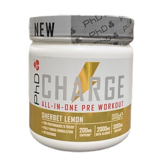 Charge All-In-One Pre-Workout, Sherbet Lemon - 300g