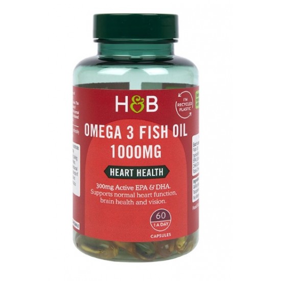 Omega 3 Fish Oil, 1000mg - 60 caps