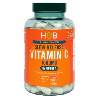 Super Strength Slow Release Vitamin C, 1500mg - 120 vegan tablets
