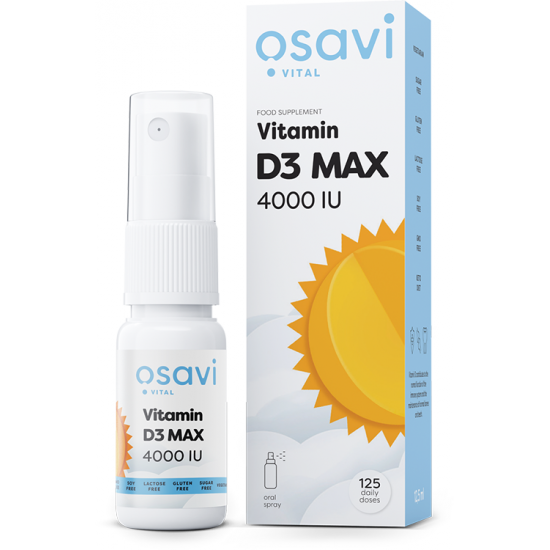 Vitamin D3 Oral Spray, 4000IU - 12.5 ml.