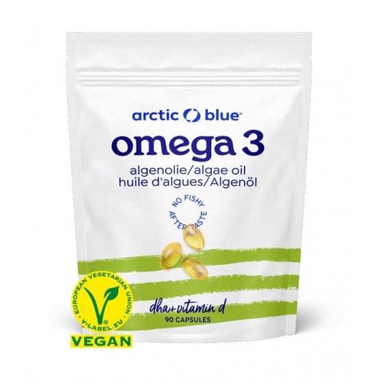 Algae Oil DHA with Vitamin D - 90 vcaps