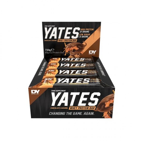 Yates Protein Bar, Chocolate Caramel - 12 x 60g