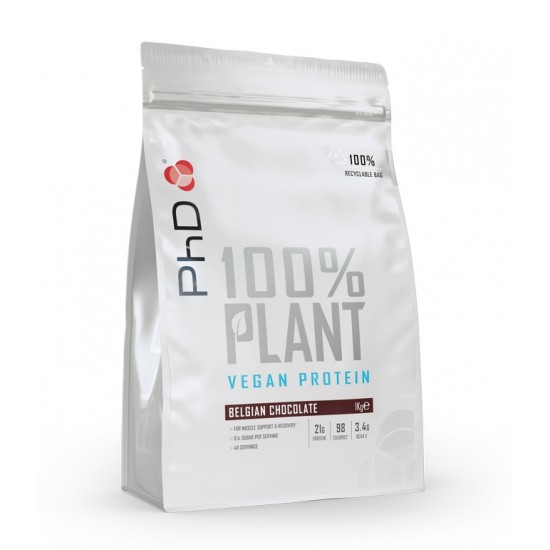 100% Plant, Belgian Chocolate - 1000g