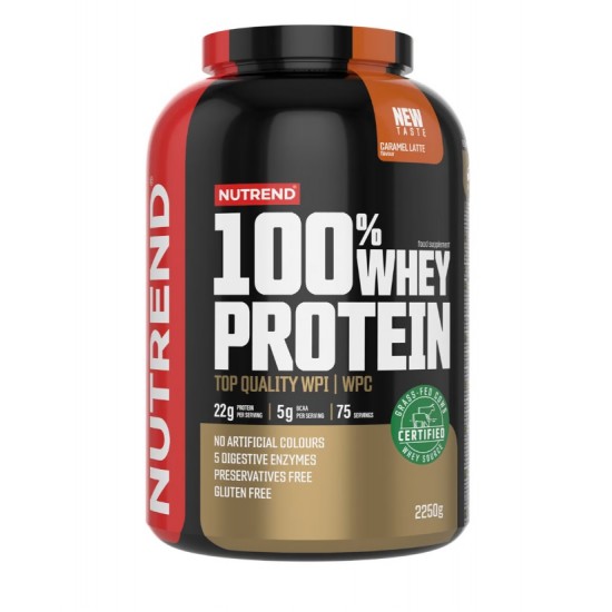 100% Whey Protein, Caramel Latte - 2250g