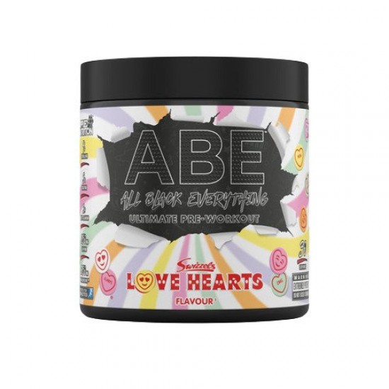 ABE - All Black Everything, Swizzels Love Hearts - 375g