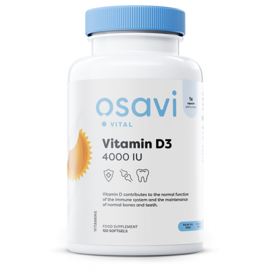 Vitamin D3, 4000IU - 120 softgels