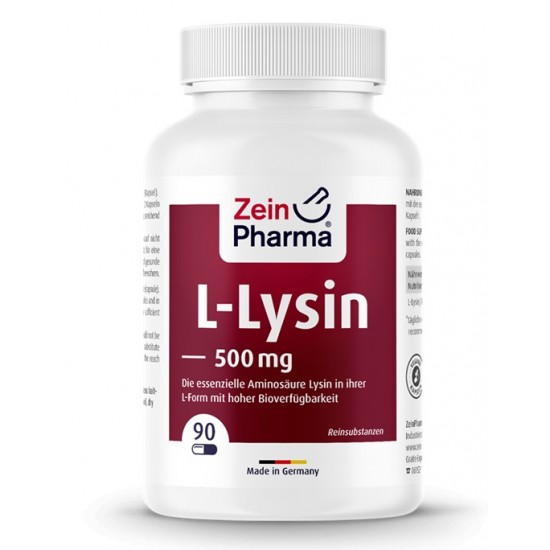 L-Lysine, 500mg - 90 vcaps