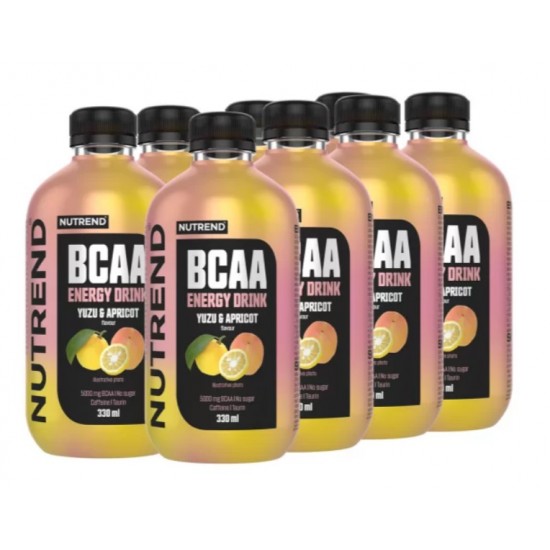 BCAA Energy Drink, Yuzu & Apricot - 8 x 330 ml.