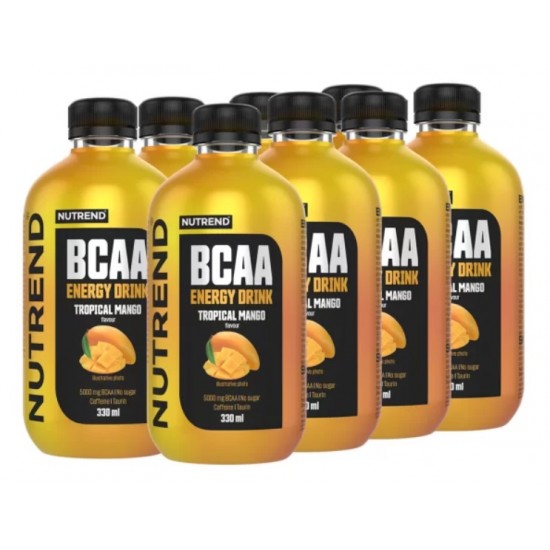 BCAA Energy Drink, Tropical Mango - 8 x 330 ml.