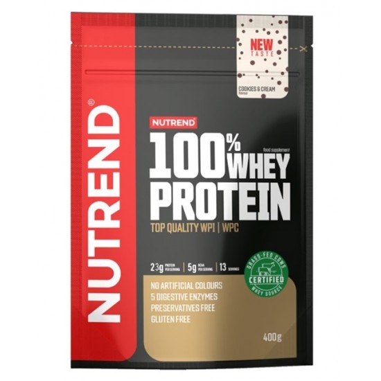 100% Whey Protein, Cookies & Cream - 400g