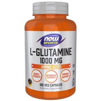 L-glutaminas, 1000 mg - 120 v kapsulių