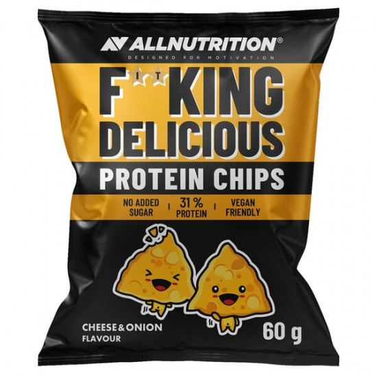 Fitking Delicious Protein Chips, Cheese and Onion - 60g