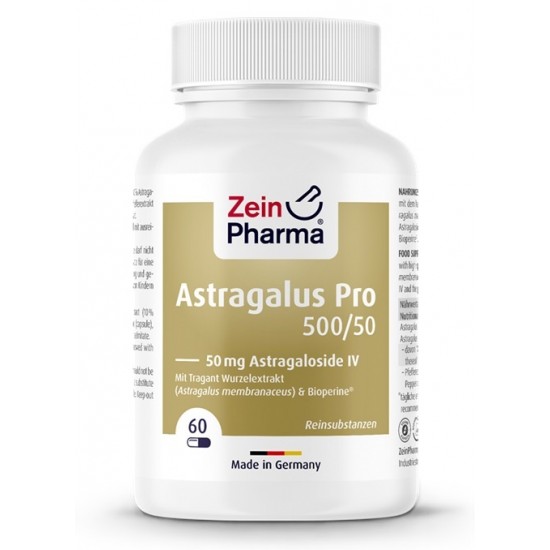 Astragalus Pro 500/50, 50mg Astragaloside IV - 60 vcaps