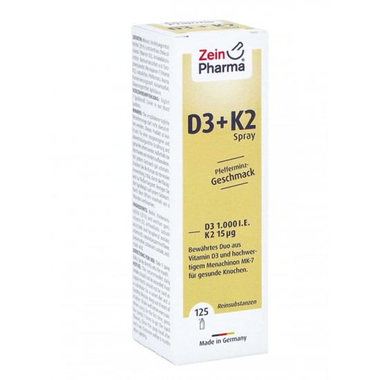 Vitamin D3 + K2 Spray, Peppermint - 25 ml.