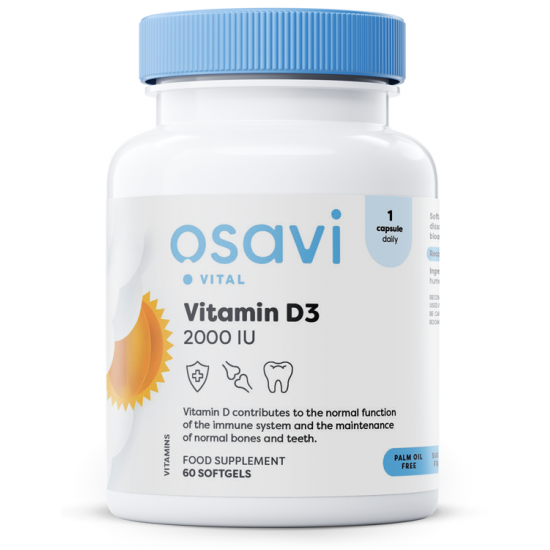 Vitamin D3, 2000IU - 60 softgels