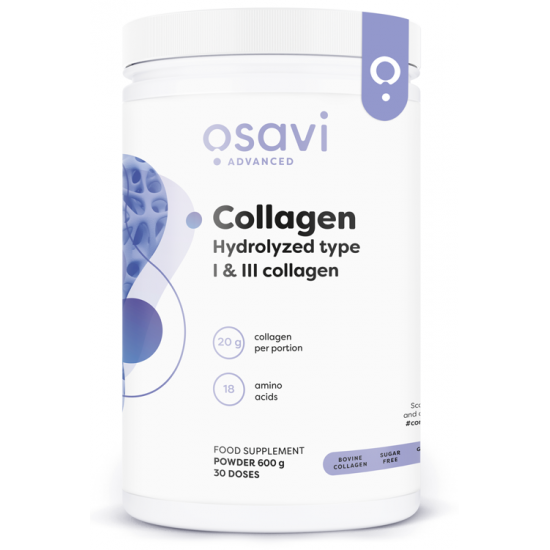 Collagen Hydrolyzed, Type I & III - 600g
