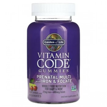 Vitamin Code Prenatal Multi with Iron & Folate Gummies, Cherry Lemonade - 90 gummies