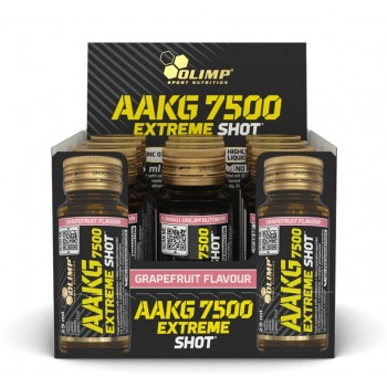 AAKG 7500 Extreme Shot, Grapefruit - 9 x 25 ml.