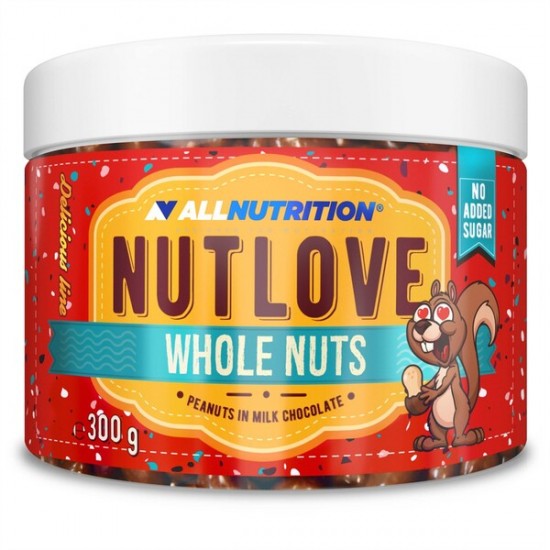 Nutlove Whole Nuts, Peanuts in Milk Chocolate - 300g